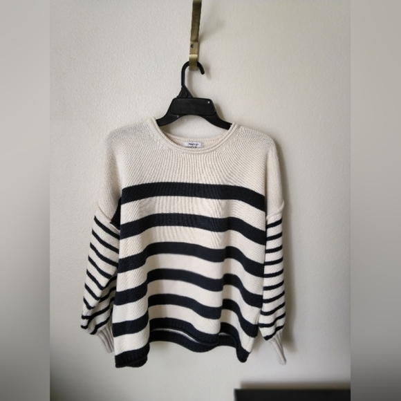 Madewell Women's Sweater Conway Pullover Stripe Stripe Size S - Picture 2 of 8